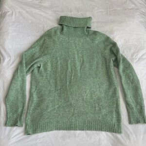 J Crew Women’s Green Turtleneck Sweater